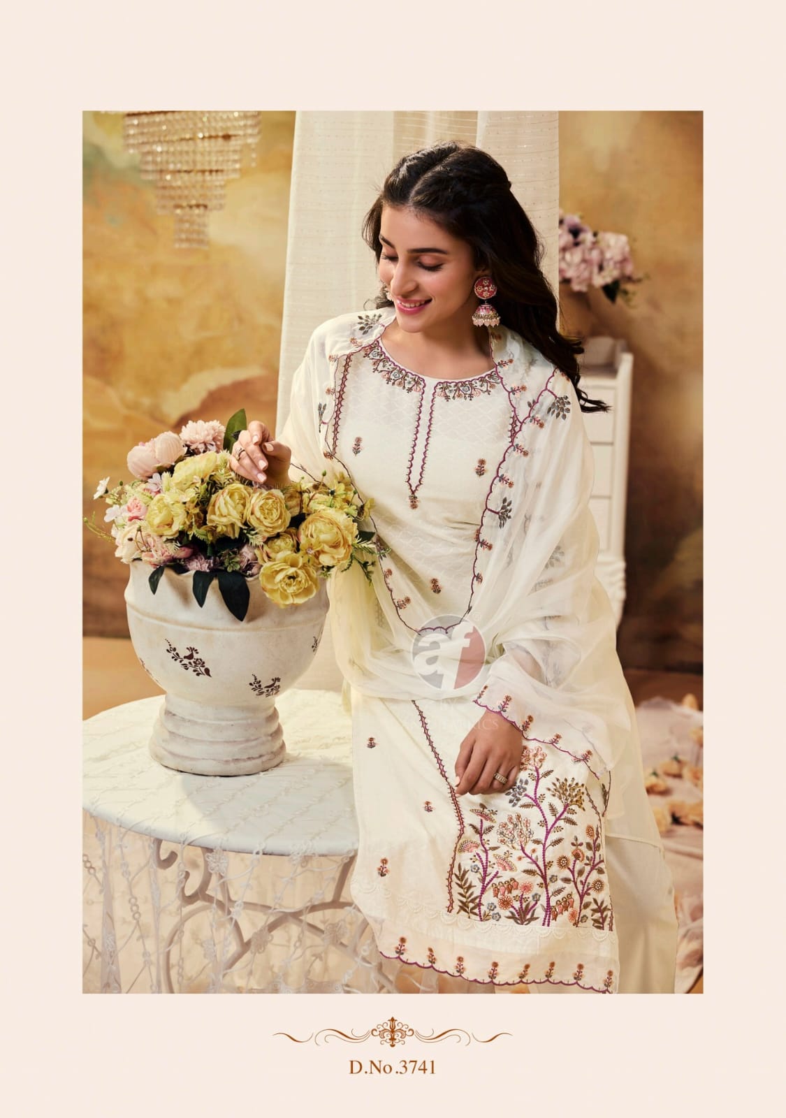 Cotton Queen By Af Designer Plus Size Kurti With Bottom Dupatta Wholesale Clothing Suppliers In India
